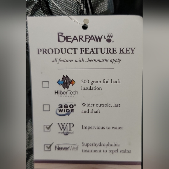 NWT BearPaw Waterproof Marina Gray Snow Boots Size 2 - Picture 7 of 9